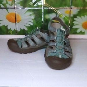 Keen Newport Sandals, US 10 EU 40.5, Mint Green Tan, Pre-owned